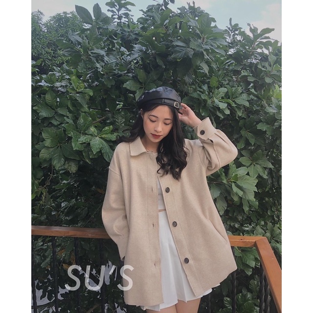 [Ảnh thật/Video]Áo dạ ép Levin kiểu dáng lạ mới form rộng Áo khoác ngoài Hàn Quốc | BigBuy360 - bigbuy360.vn