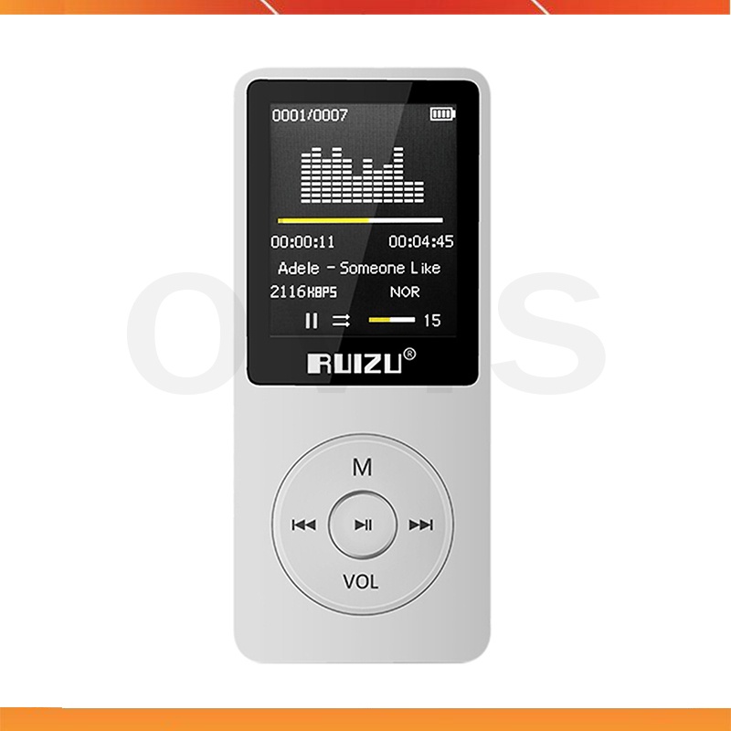 Ruizu X02 - Máy Nghe Nhạc Mp3 Giá Rẻ, Dung Lượng Lớn