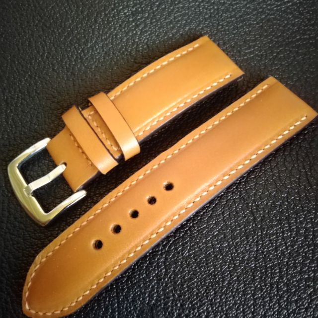 Dây đồng hồ da bò 01