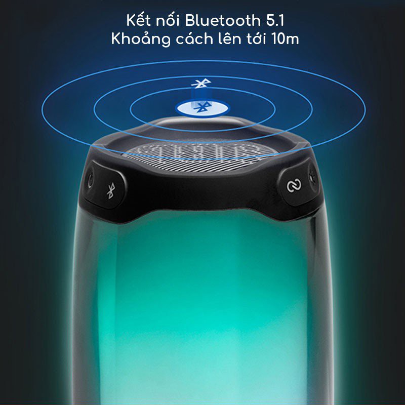 Loa Bluetooth mini Pluse 4- Mẫu Mới Nhất - Âm Bass cực hay- Có Đèn Led đổi màu theo nhạc - Mã OACN0077
