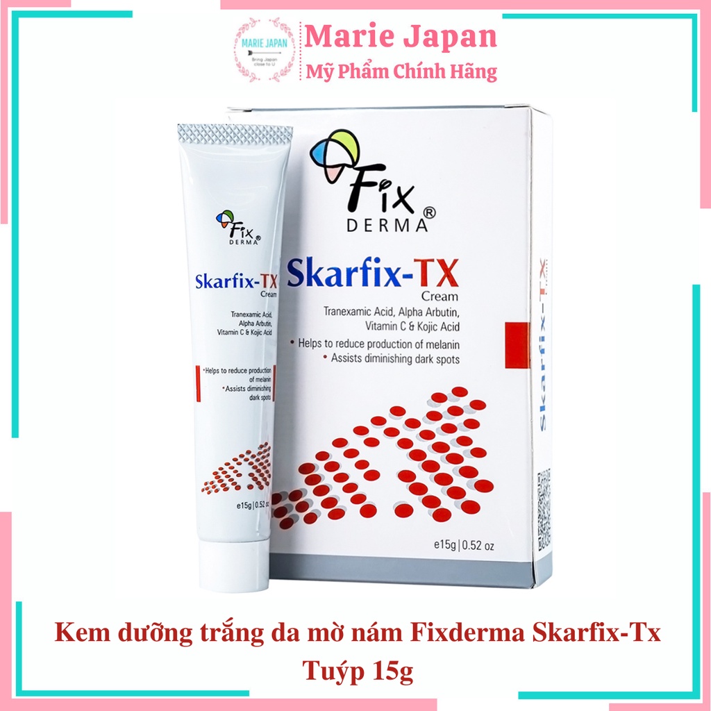 Kem dưỡng Fixderma Skarfix Tx trắng da mờ nám Tuýp 15g