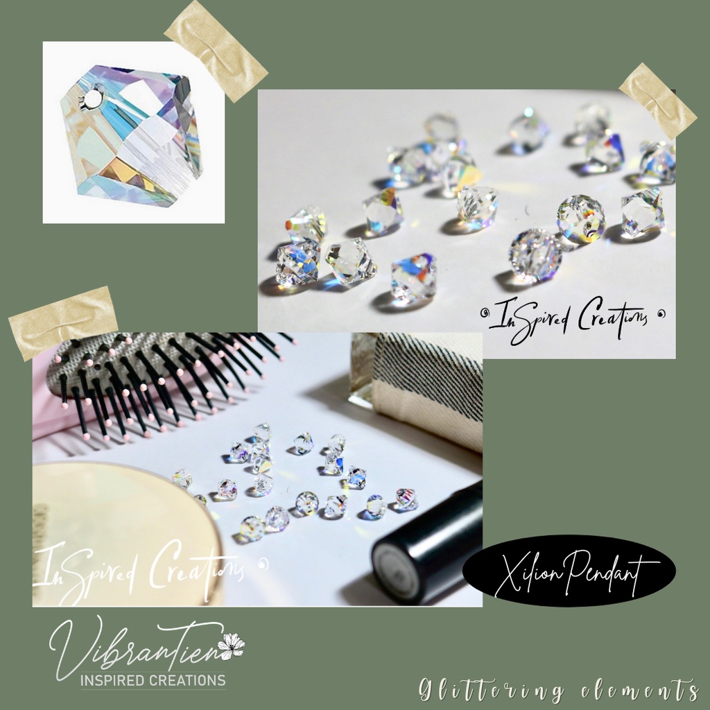 Pha lê Swarovski Nón xỏ đầu 6mm