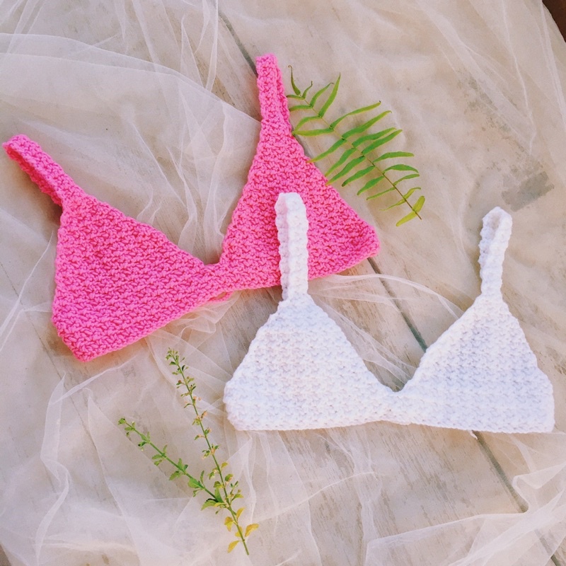 Bra Len Móc Mẫu 2- Bikini Len - Bralette Xinh Xắn - xanhlanhes