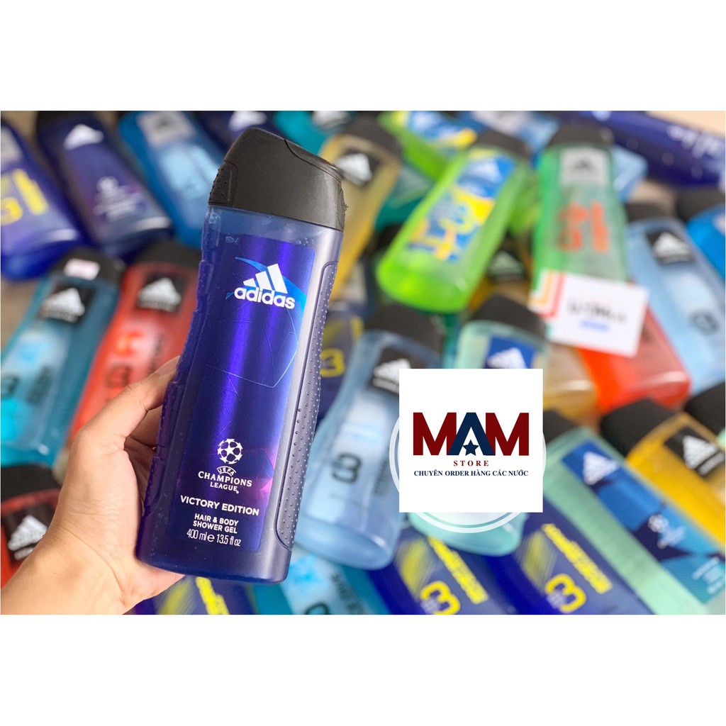 ADIDAS DẦU GỘI SỮA TẮM SỮA RỬA MẶT 3 IN 1 ADIDAS 400ML