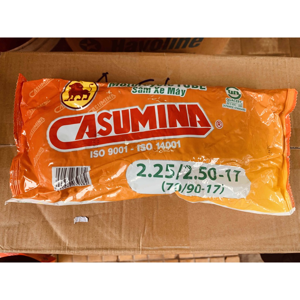 Săm ruột Casumina chỉ trắng gói 2.25/2.50-17 (70/90-17)
