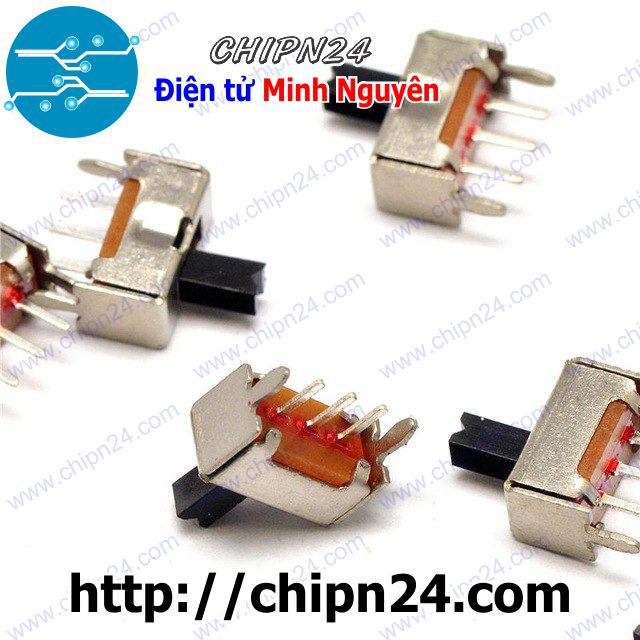 [5 CÁI] (KG1) Công Tắc Gạt 2mm SS12D07 VG3 Thẳng (3 chân 2 vị trí)