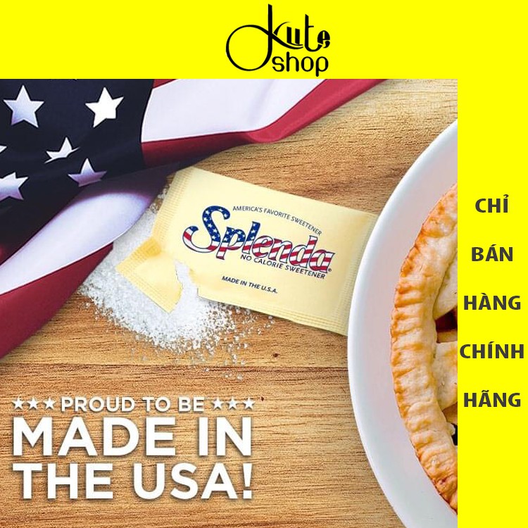 (DATE 2023) COMBO 200 gói đường ăn kiêng Splenda No Calories loại 1g