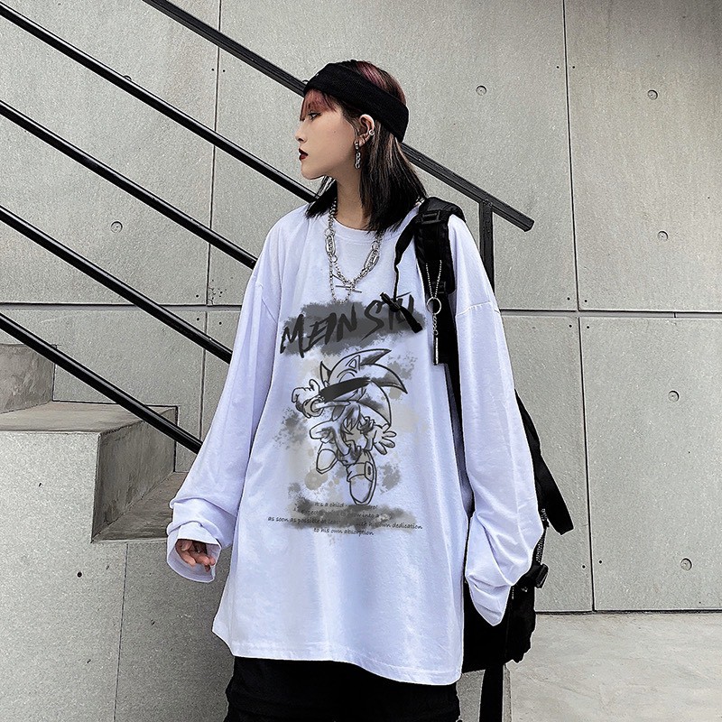 Áo thun tay dài form rộng NEKO.SG, Áo thun Streetwear SWT05