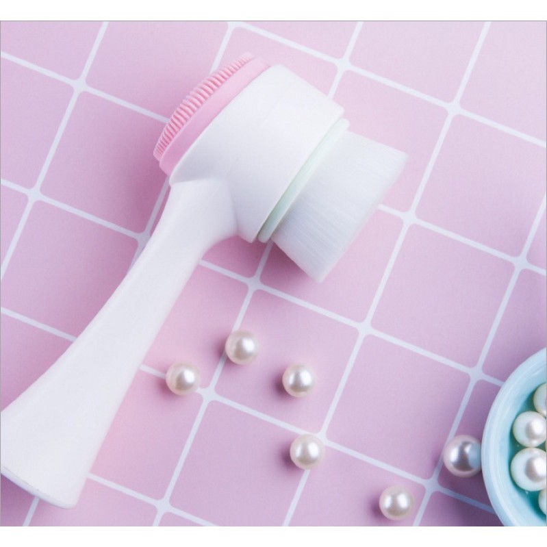 Cọ rửa mặt 2 đầu massage mềm mại | BigBuy360 - bigbuy360.vn