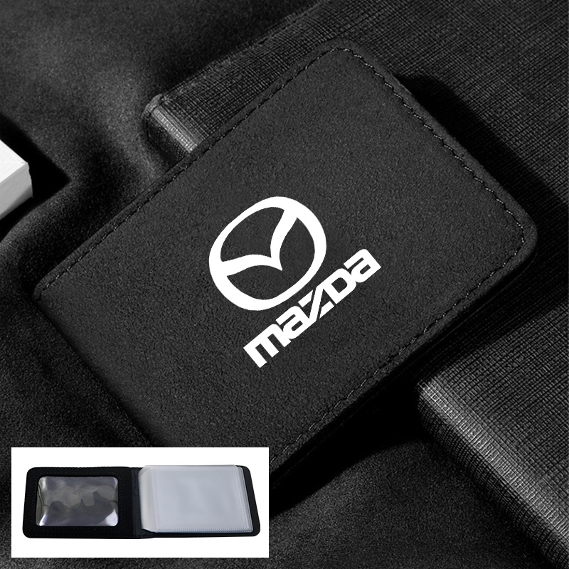 Ví Đựng Bằng Lái Xe / Thẻ ID / Bằng Lái Xe In Logo Màu Đen Cho Mazda 2 3 5 6 2017 CX-4 CX-5 CX-7 CX-9 CX-3 CX-5
