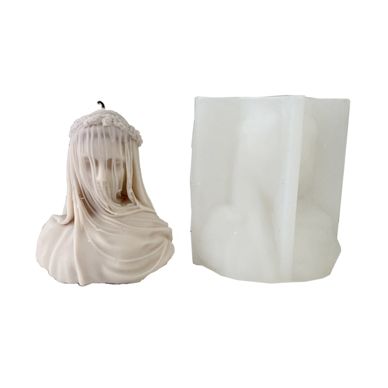 Khuôn Làm Nến Bằng Silicone Hình Người Phụ Nữ