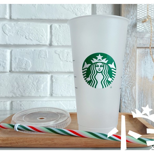 Ly Nhựa Đổi Màu Starbucks Có Thể Tái Sử Dụng Thiết Kế Độc Đáo 710ml / 24oz Cốc uống lạnh