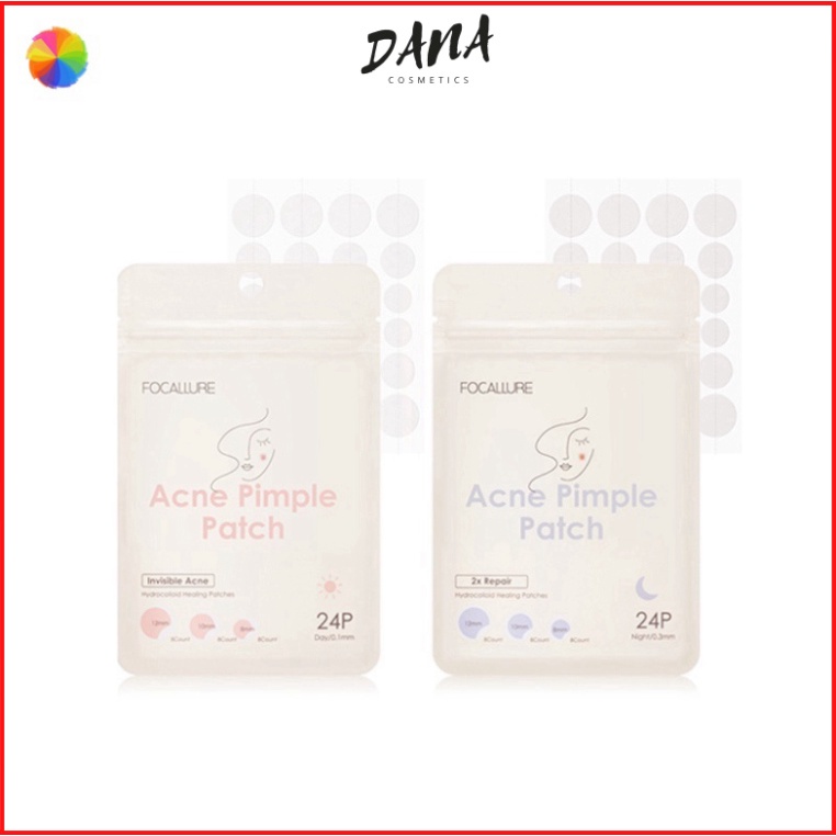 [Hàng mới về] Set 24 miếng dán giảm mụn chăm sóc da chất lượng cao 2g DANA
