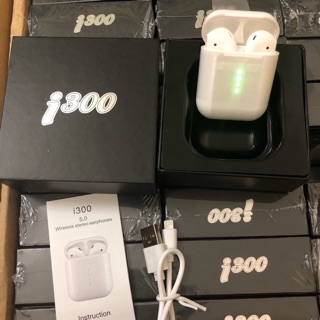 Tai Nghe Bluetooth i300 TWS Cảm Biến Chạm - Nhét Tai Hỗ Trợ Sạc Không Dây - Mở Nắp Tự Động Kết Nối - Cảm Ứng Vân Tay