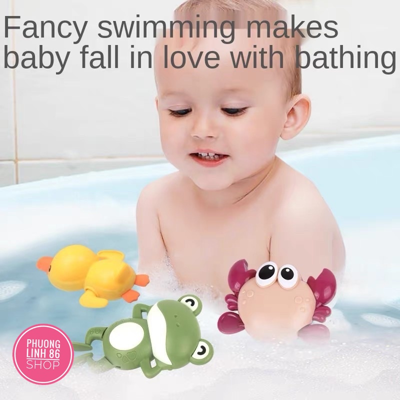 Đồ chơi vặn cót cua bơi phòng tắm thả bồn tắm siêu ngộ nghĩnh cho bé shop phương linh 86 D3