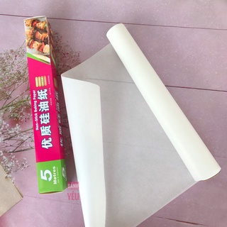 Giấy nến nướng bánh 5m x 30cm non-stick baking paper - dc134