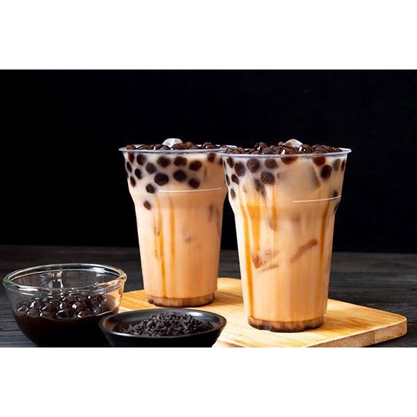 Set Nguyên Liệu Pha Trà Sữa full vị  đào, vải, khoai môn (20Ly)