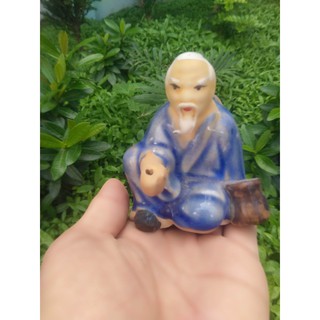 Tượng ông câu nhỏ trang trí hòn non bộ  cao 7cm