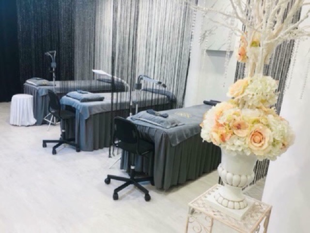 Ga thun trải giường spa màu ghi xám | BigBuy360 - bigbuy360.vn