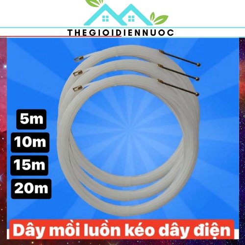 Dây mồi luồn kéo dây điện loại tốt 5m, 10m, 15m, 20m