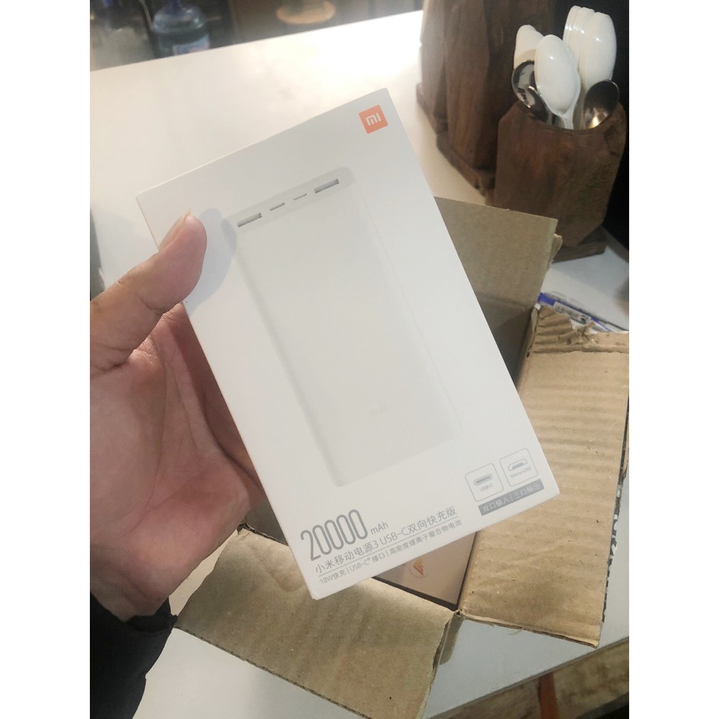 Pin sạc dự phòng Xiaomi Gen3 20000mAh sạc nhanh 18w cho iPhone IP Samsung Oppo iPad(Tặng mã Freeship Extra toàn quốc)