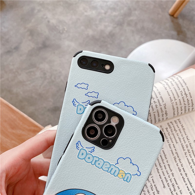 Ốp điện thoại silicon lụa họa tiết doremon cho Iphone 12 Pro Max 12 Mini 11 Pro Max Xs Max Xr 6 6s 7 8 Plus Redmi 8Note | BigBuy360 - bigbuy360.vn