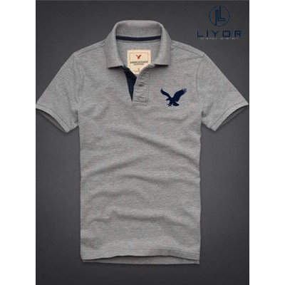 Áo thun nam có cổ thêu hình chim ưng phù hợp với dáng người dưới 85kg (nhiều màu) - Liyor - ACB4001