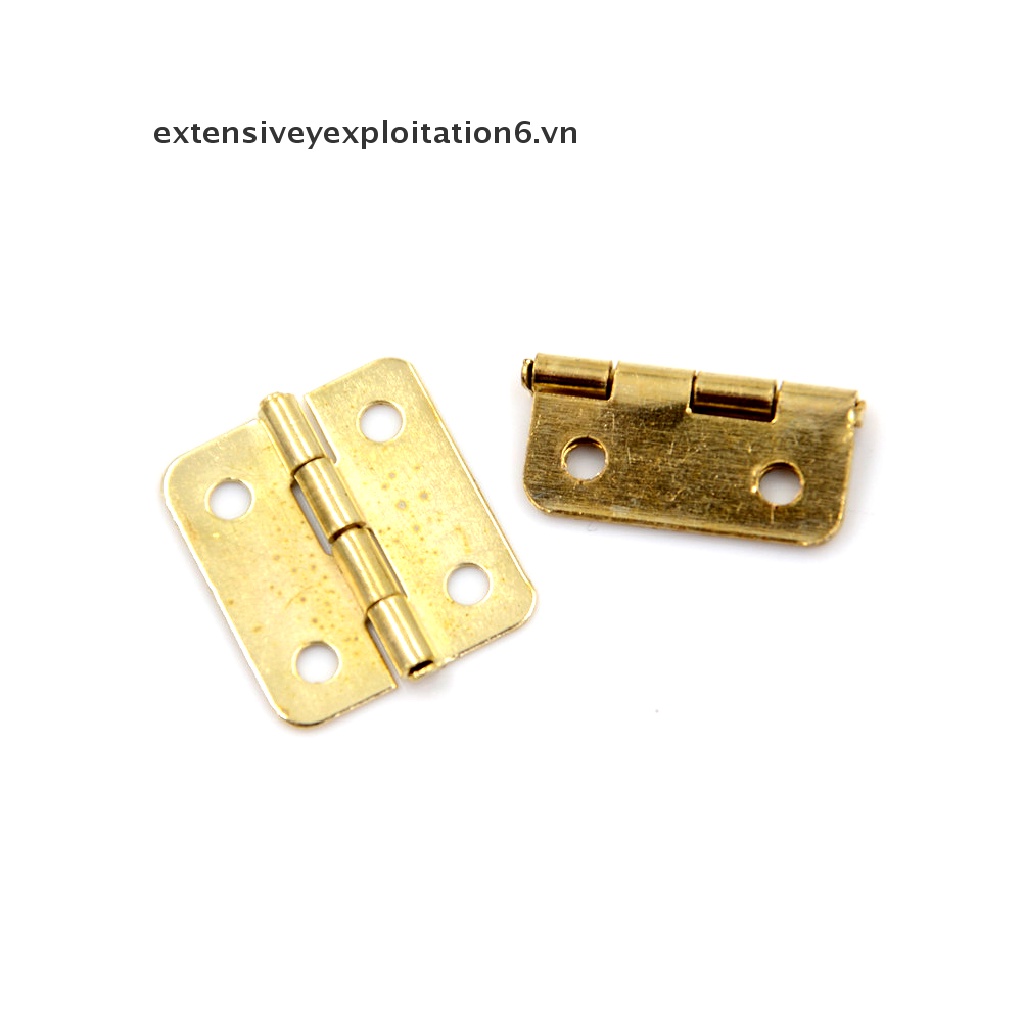 10 Bản lề ngăn kéo tủ/ hộp trang sức 4 lỗ đa dụng