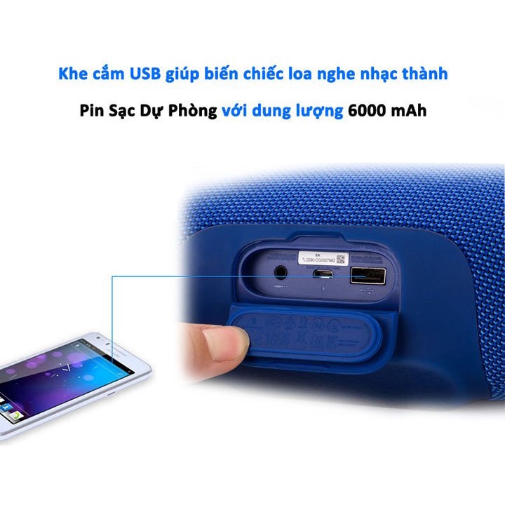 [Mã ELHACE giảm 4% đơn 300K] Loa bluetooth GrownTech Xtreme 3 5.0 vỏ chống nước, hỗ trợ thẻ nhớ, bass chuẩn