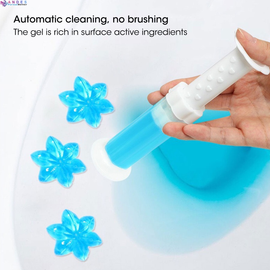 Gel làm sạch khử mùi nhà vệ sinh hình bông hoa