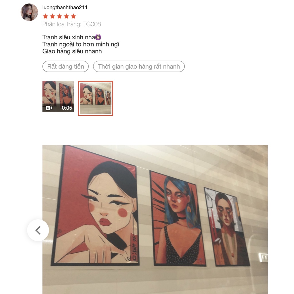 Tranh trang trí phòng ngủ dán tường trang trí nhà cửa, decor phòng trọ đẹp giá rẻ phong cách tối giản TG0