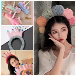 Cài tóc gấu bông - Băng đô vương miệng kỳ lân cute