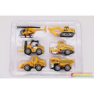 BỘ 6 XE CÔNG TRÌNH BẰNG SẮT
