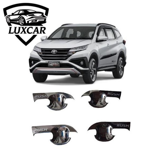 Bộ ốp tay nắm hõm cửa TOYOTA RUSH - Nhựa ABS mạ Crom LUXCAR cao cấp