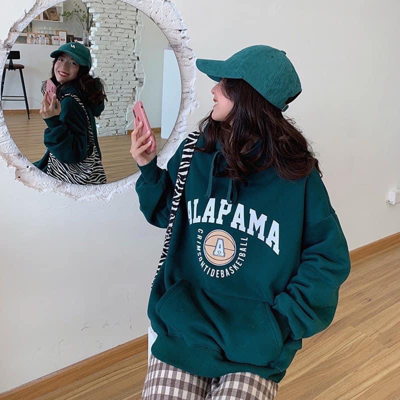 Áo hoodie nữ nam siêu xinh ALA, Áo hôdie UNISEX lên dáng siêu xinh mũ 2 lớp
