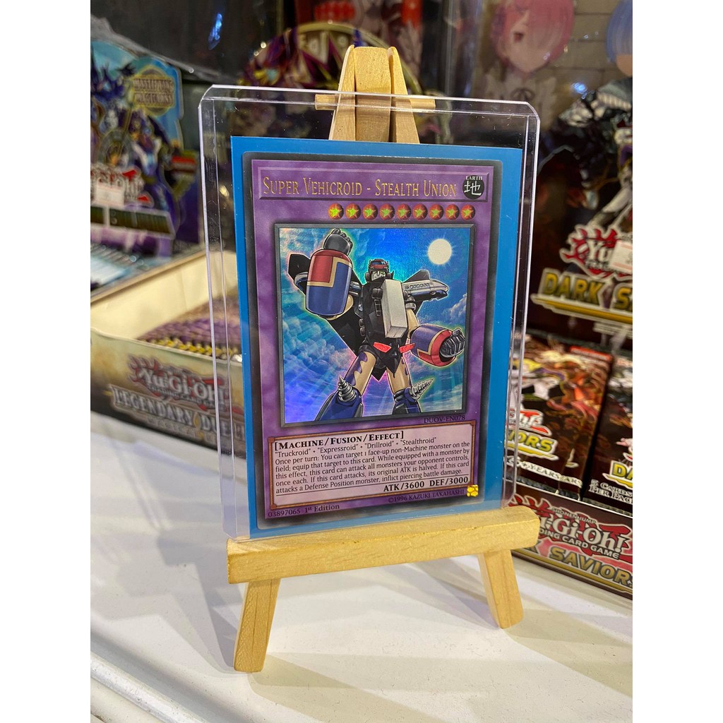Lá bài thẻ bài Yugioh Super Vehicroid Stealth Union - Ultra Rare - Tặng bọc bài nhựa bảo quản