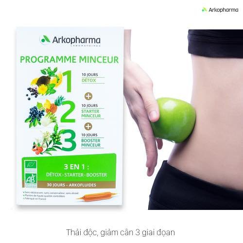 Detox Giảm cân Arkopharma Programme Minceur Bio 30 ngày