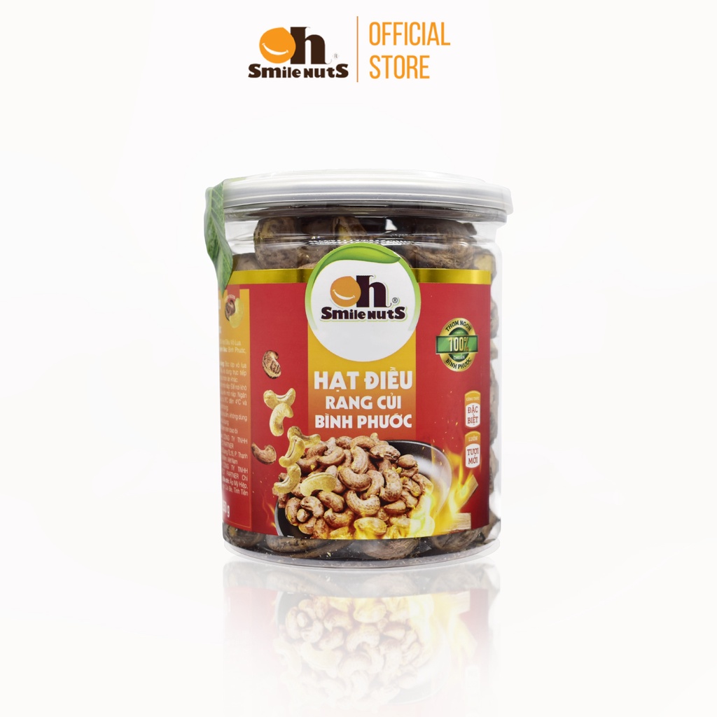 Hạt Điều Rang Muối Oh Smilenuts, Hạt Điều Nguyên Vị - Hạt Dinh Dưỡng Hũ 250g/500g
