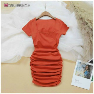 Đầm body cổ U bigsize