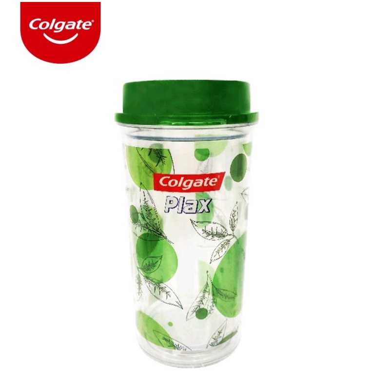 Nước súc miệng Colgate Plax Bạc Hà 500ml/chai + Ly nhựa có nắp Colgate Plax