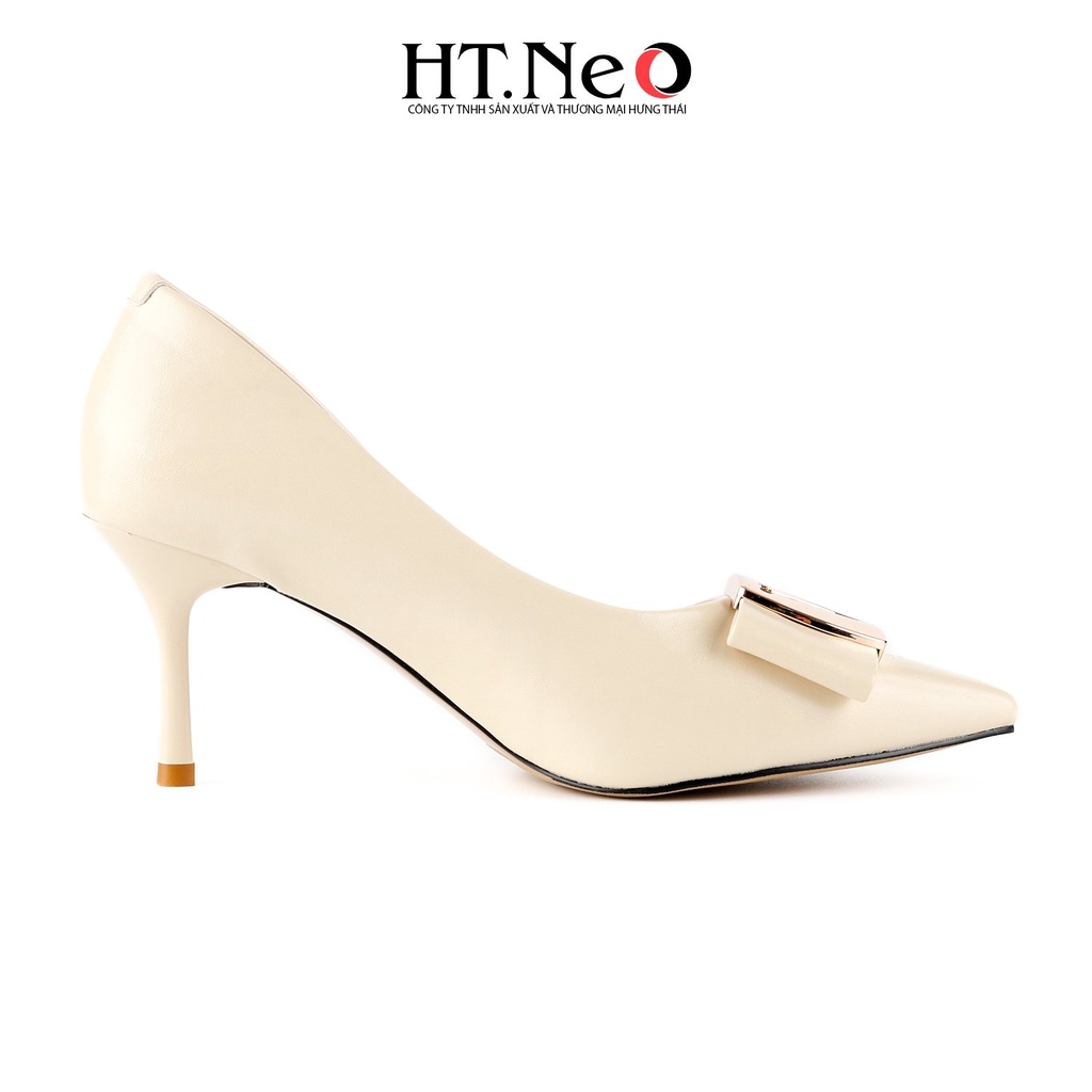 Giày cao gót HT.NEO Thiết kế da mềm mại, đế cao 9 cm, cùng khuy bắt mắt CS247