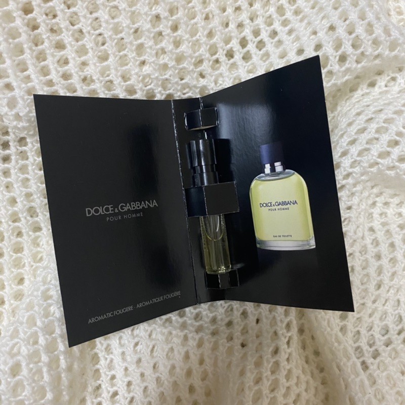 [FREESHIP] Sample Mẫu Thử Nước Hoa / Nước Hoa Mini Dolce & Gabbana Pour Homme Eau De Toilette 1.5ml 0.05 fl.oz