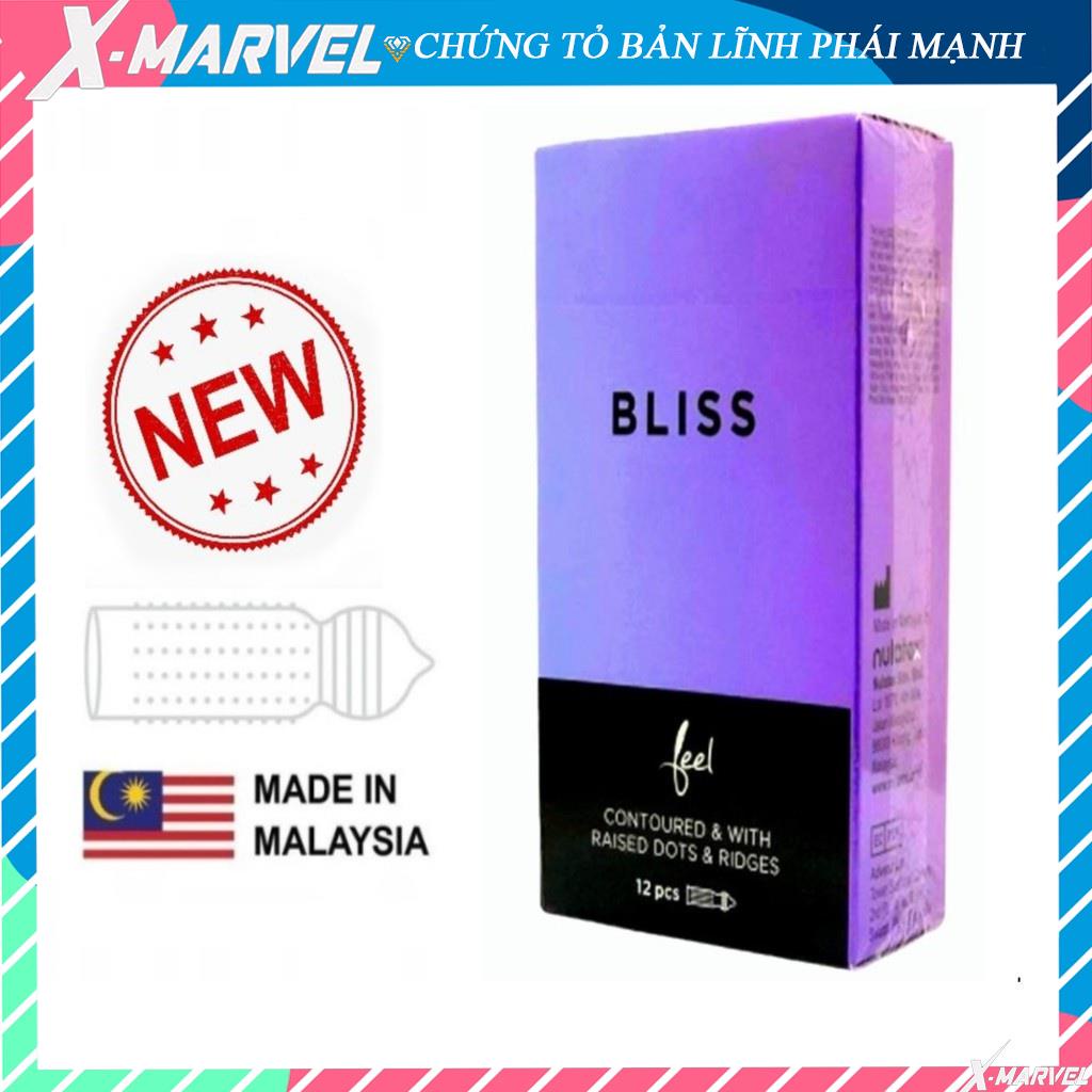 Bao Cao Su FEEL BLISS GÂN GAI - KÉO DÀI THỜI GIAN -  nhiều gel bôi trơn combo bcs durex/sagami/ok/olo/invisible/feel