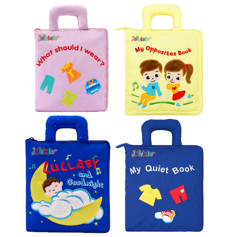 Jollybaby Sách Vải Giáo Dục Sớm Cho Bé 0-3 Tuổi
