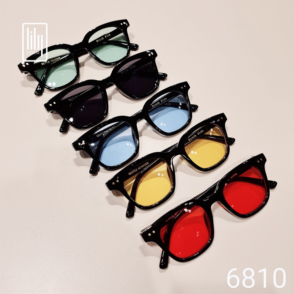Kính mát nam nữ chữ V LILYEYEWEAR thời trang hàn màu sắc thời thượng v6810