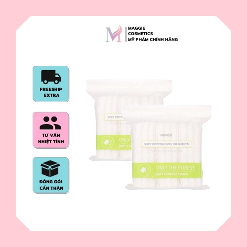 Bông tẩy trang Miniso 180m