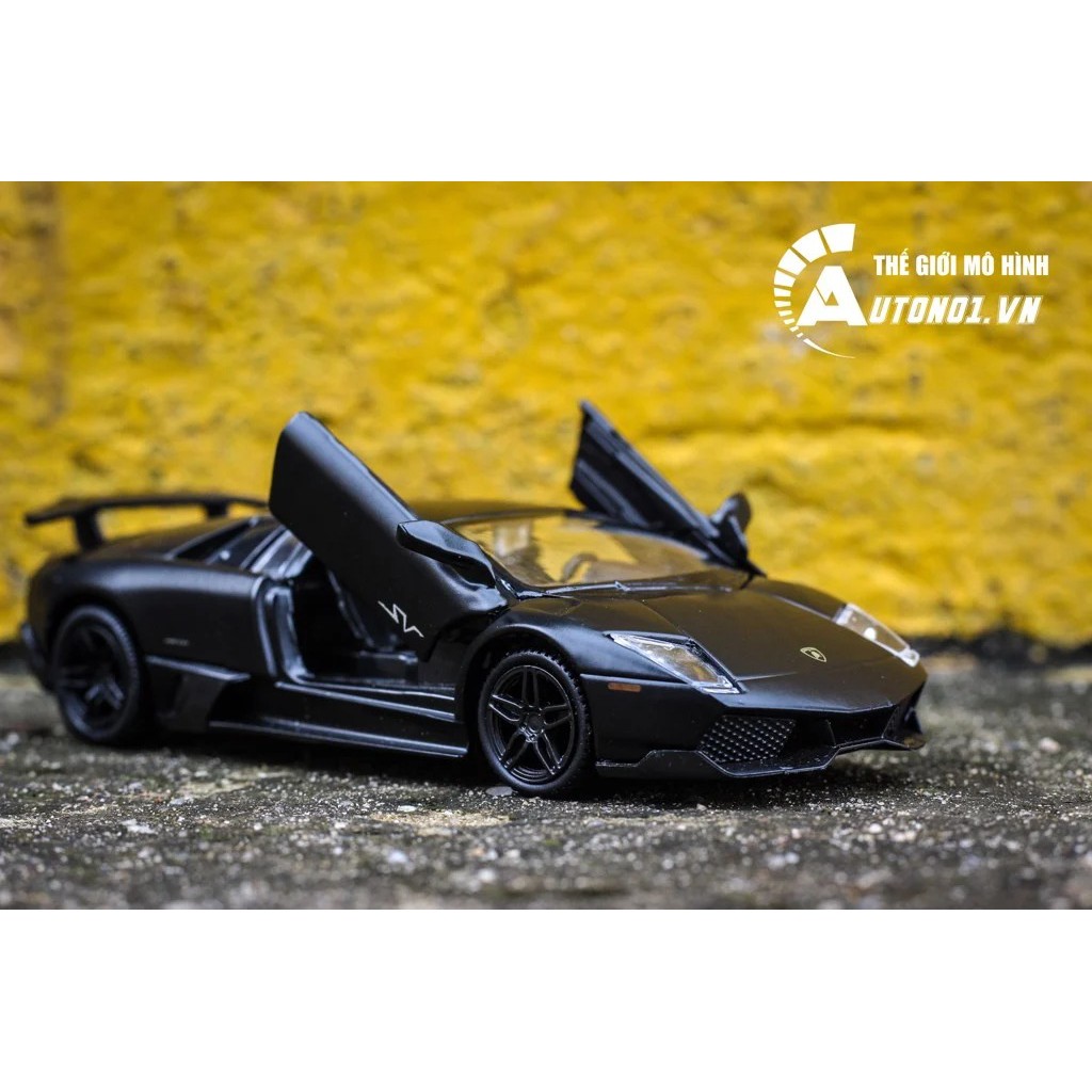 MÔ HÌNH XE LAMBORGHINI MURCIELAGO LP670-4 SV BLACK 1:36 ALLOY 7116