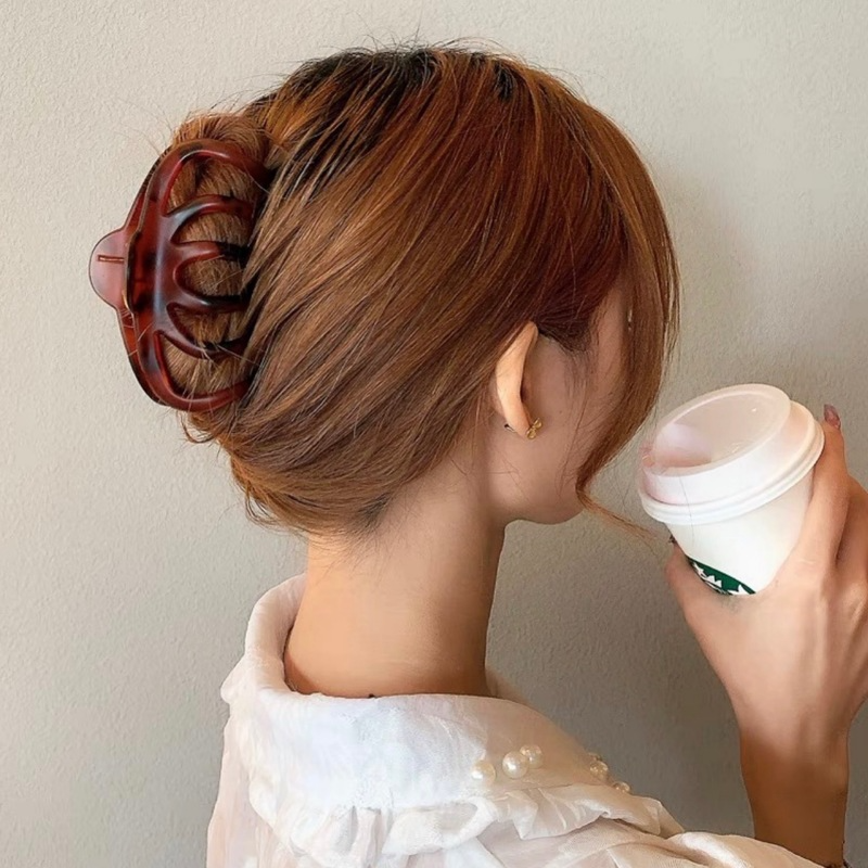 Kẹp tóc cỡ lớn tùy chọn màu sắc phong cách vintage cho nữ