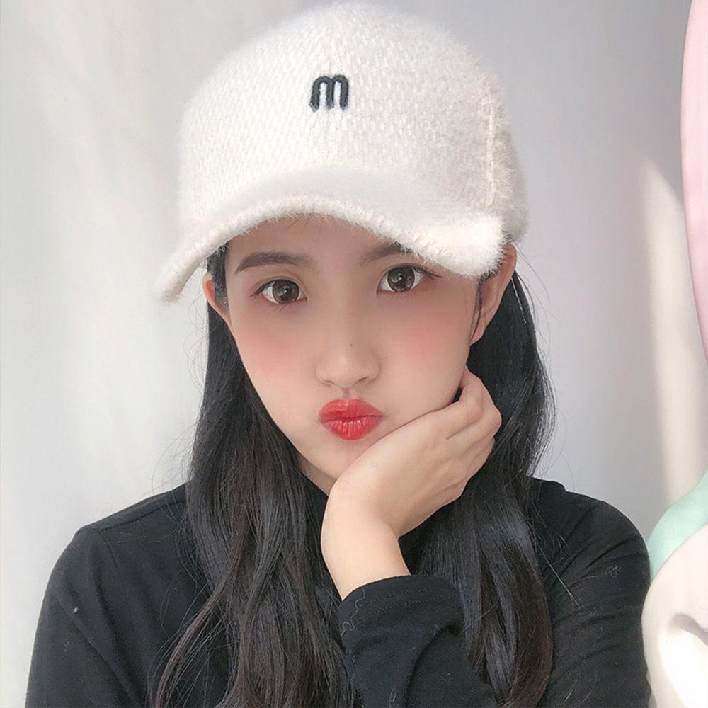 MOCHO Mũ Lưỡi Trai Màu Sắc Đơn Giản In Chữ M Phong Cách Retro