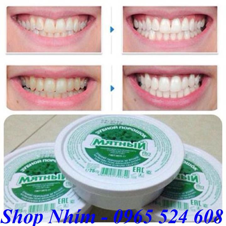 Bột tẩy trắng răng Nga